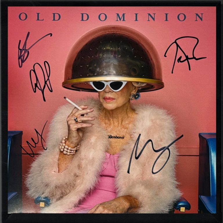 Old Dominion Band Signed 2025 Barbara Album Vinyl Record LP -5 SIGS -FRAMED -COA