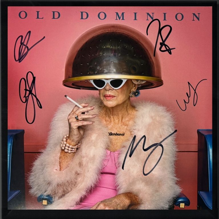 Old Dominion Band Signed 2025 Barbara Album Vinyl Record LP -5 SIGS -FRAMED -COA