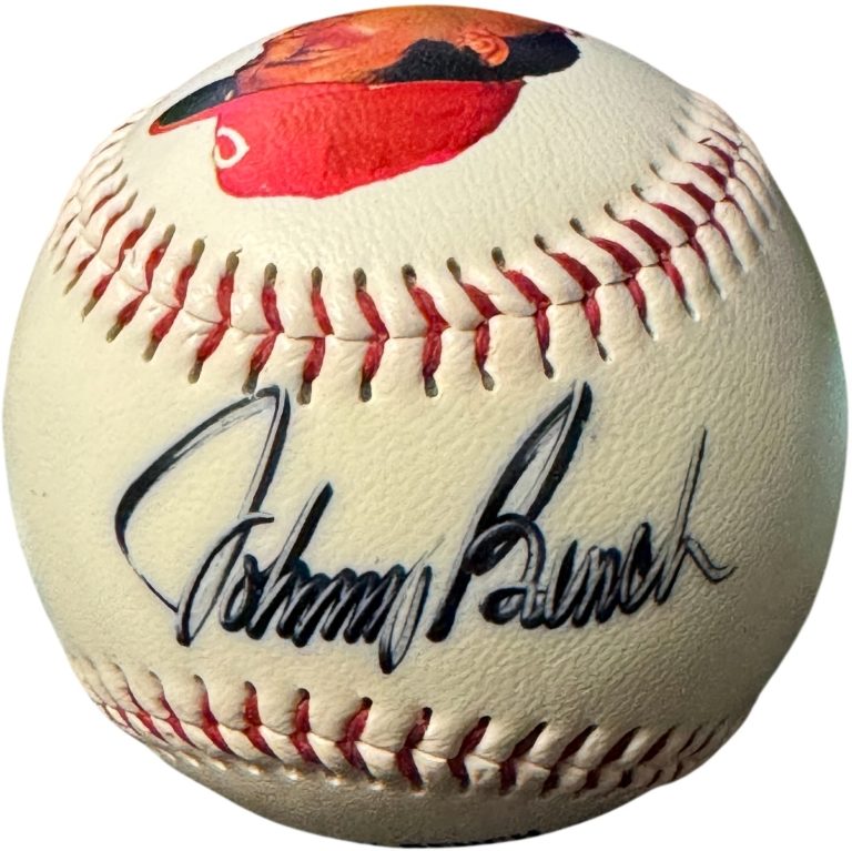 Johnny Bench signed Fotoball USA MLB Baseball /500 - COA- Cincinnati Reds/HOF