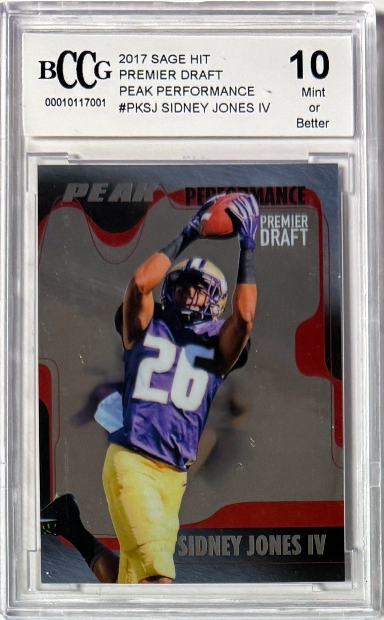 Sidney Jones 2017 Sage Hit Premier Draft #PKSJ- BCCG Graded 10 Mint or Better