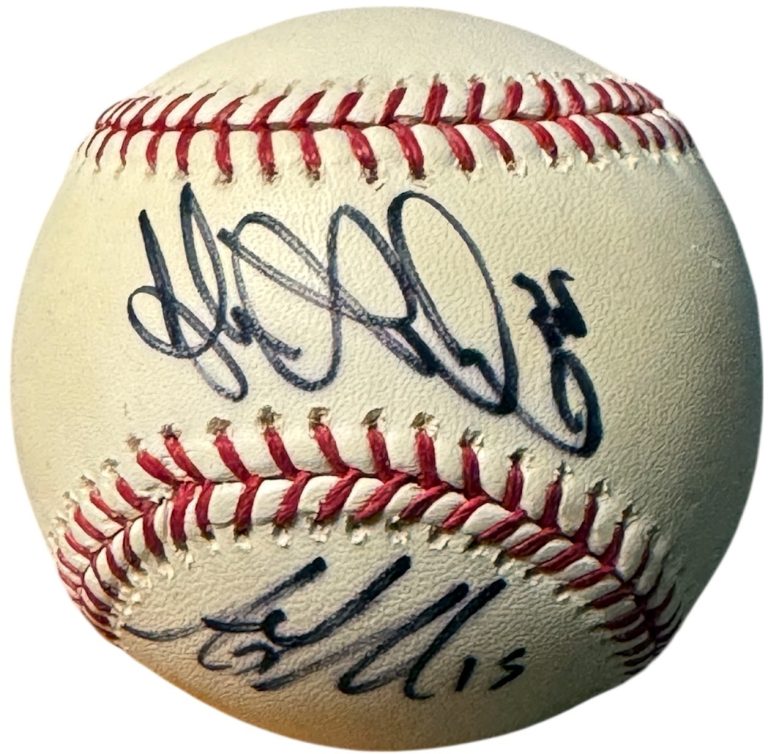 Adam & Andy LaRoche dual signed Official Major League Baseball - COA (Pirates)