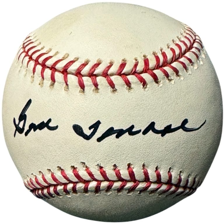 Gene Tenace signed OFC Rawlings OML Baseball minor spot COA 6X WS Champ/72WS MVP