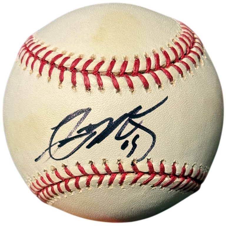 Lastings Milledge signed Official Rawlings Major League Baseball minor tone- COA