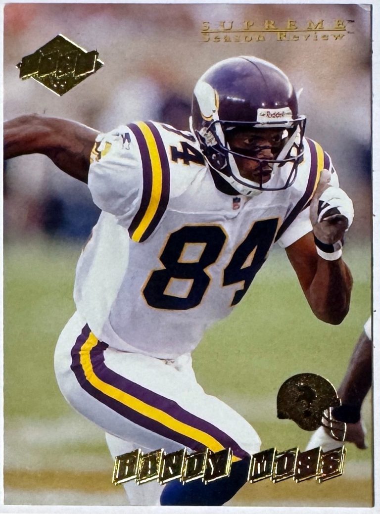 Randy Moss 1998 Collector's Edge Supreme Season Review  Rookie Card (RC) #101A