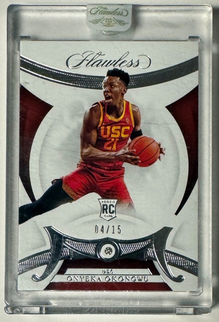 Onyeka Okongwu 2020-21 Panini Flawless Collegiate Diamond Rookie  Card #4 - /15