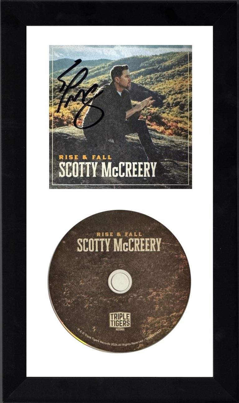 Scotty McCreery signed 2024 Rise & Fall Album Cover Booklet w/ CD Framed - COA