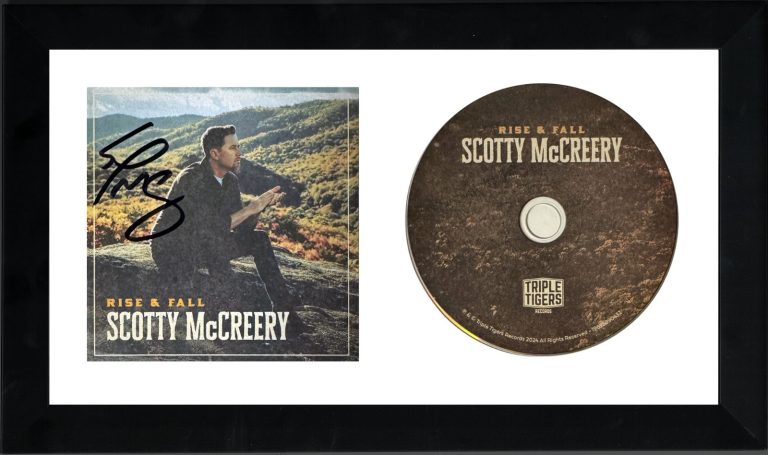 Scotty McCreery signed 2024 Rise & Fall Album Cover Booklet w/ CD Framed - COA