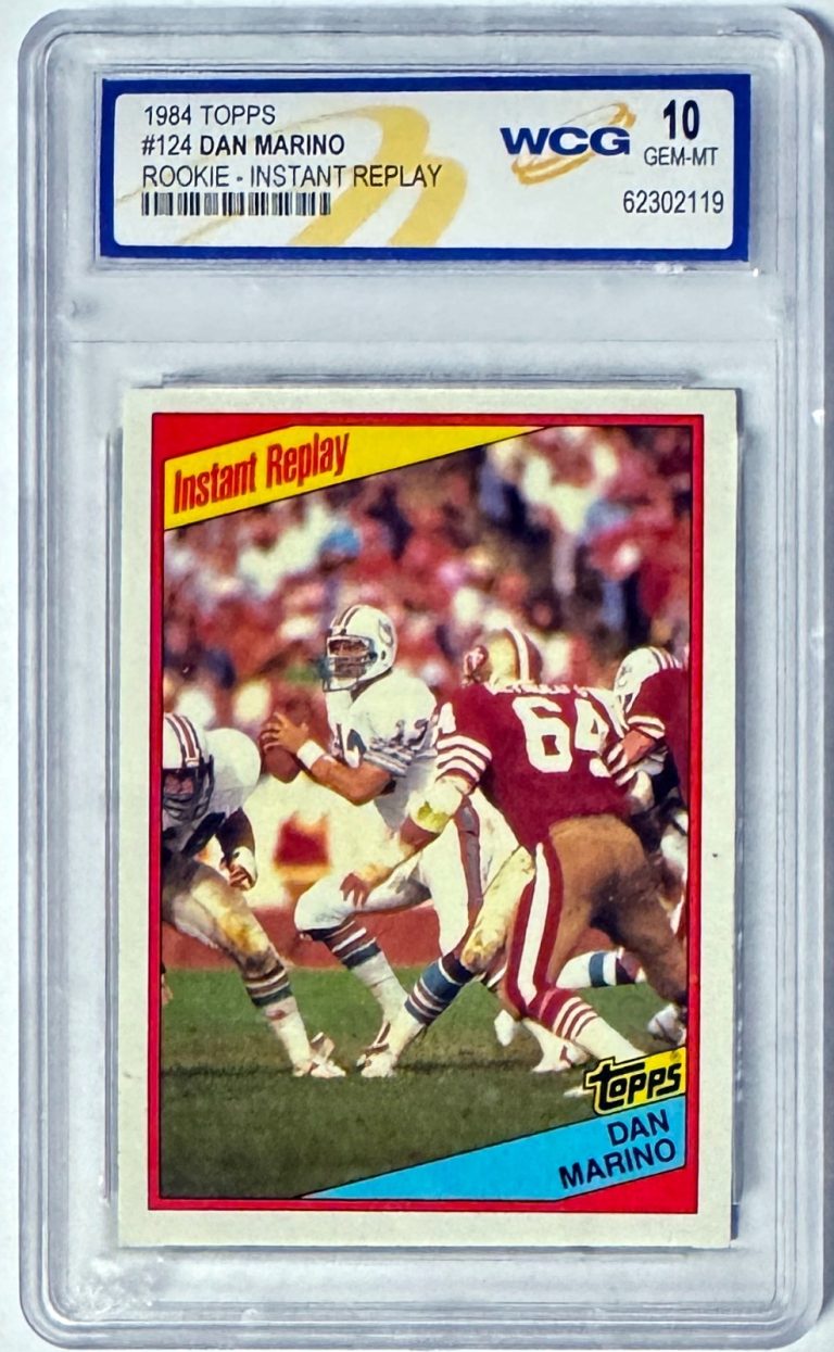 Dan Marino 1984 Topps Instant Replay Rookie Card (RC) #124- WCG Graded 10 Gem MT