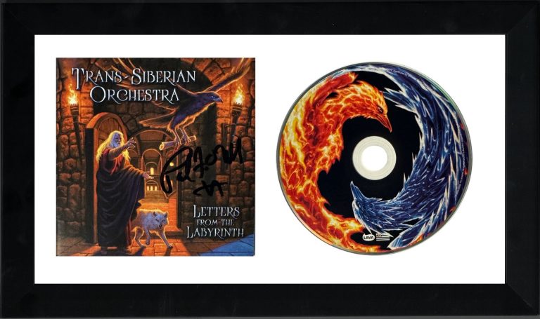 Trans-Siberian Orchestra Paul O'Neill signed  2015 Letters Labyrinth Framed - CD
