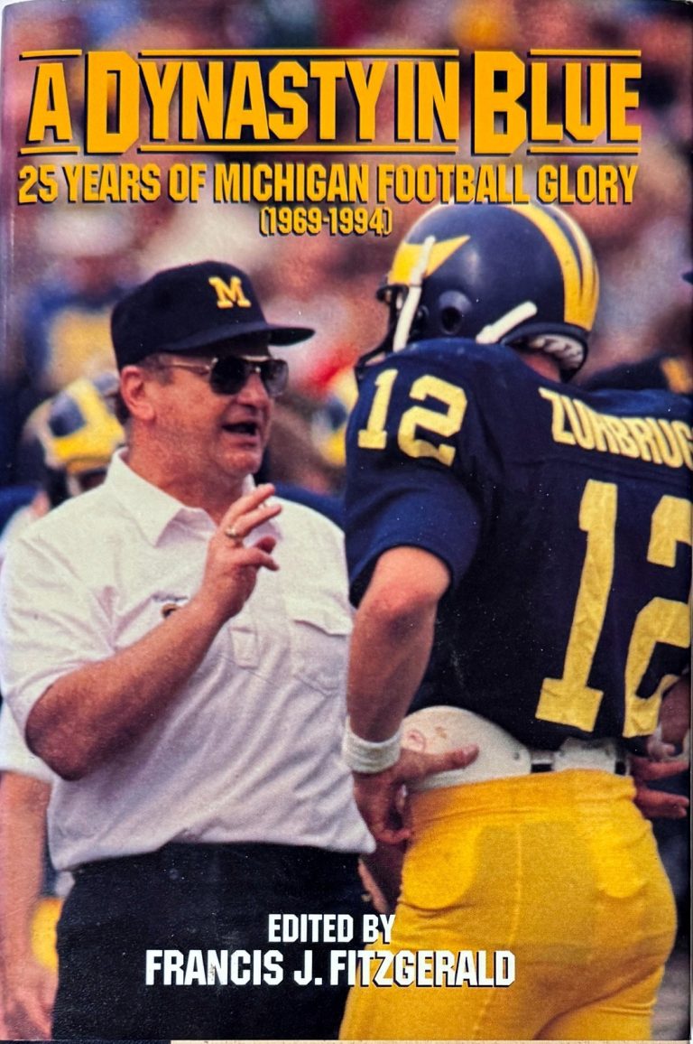 Bo Schembechler signed 1994 Athlon A Dynasty in Blue 25 Years Michigan Football