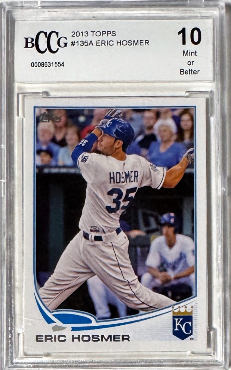 Eric Hosmer 2013 Topps Card #135a - BCCG Graded 10 Mint or Better (KC Royals)