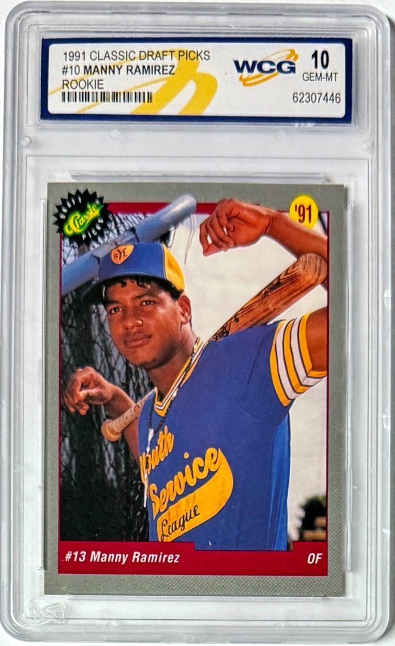 Manny Ramirez 1991 Classic Draft Picks Rookie Card (RC) #10-WCG Graded 10 Gem MT
