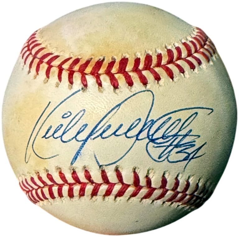 Kirby Puckett signed OFC Rawlings ROAL American League Baseball tone-Beckett Rev