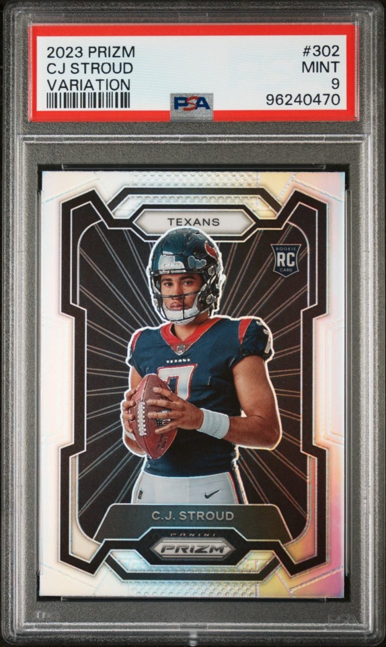 CJ/C.J. Stroud 2023 Prizm Variation Rookie Card (RC) #302 - PSA Graded 9 Mint