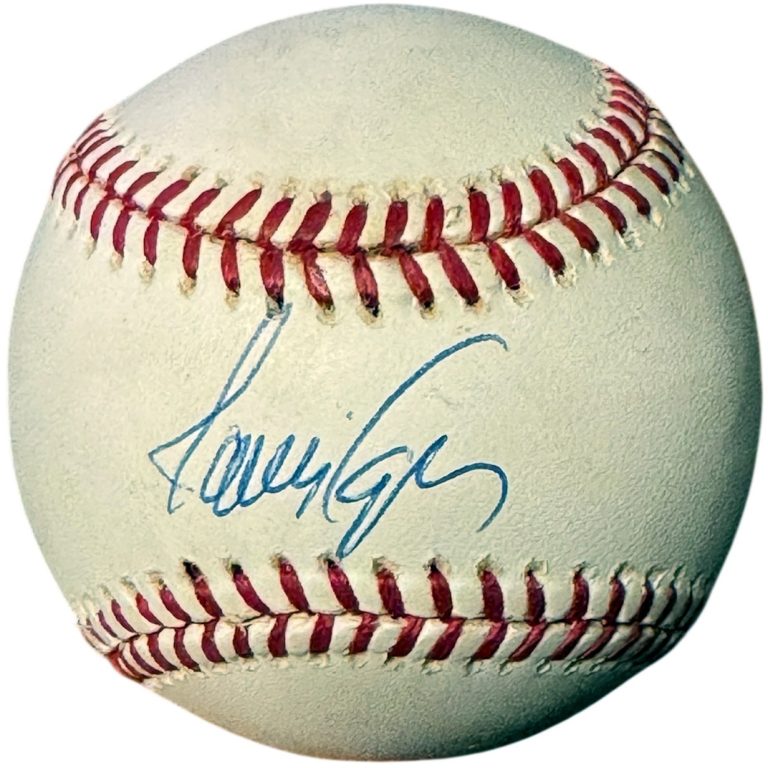 Javy Lopez signed Rawlings Official League Baseball imperfect- COA (Braves)