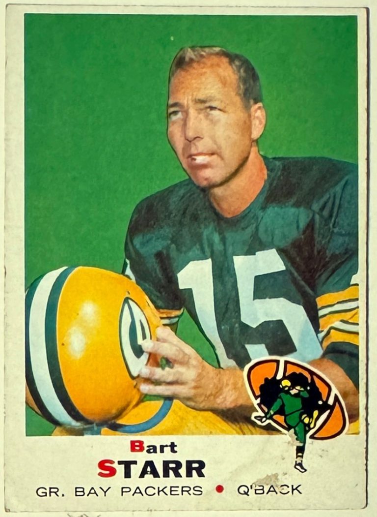 Bart Starr  1969 Topps Card #215 (Green Bay Packers/HOF)