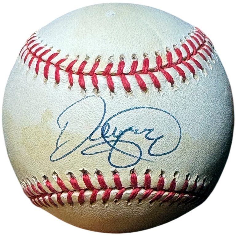 Denny Neagle signed Rawlings Official RONL National League Baseball toned- COA