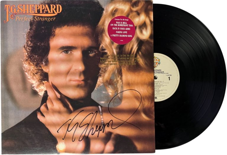 T.G. Sheppard signed 1982 Perfect Stranger Album Cover/LP/Vinyl Record - JSA