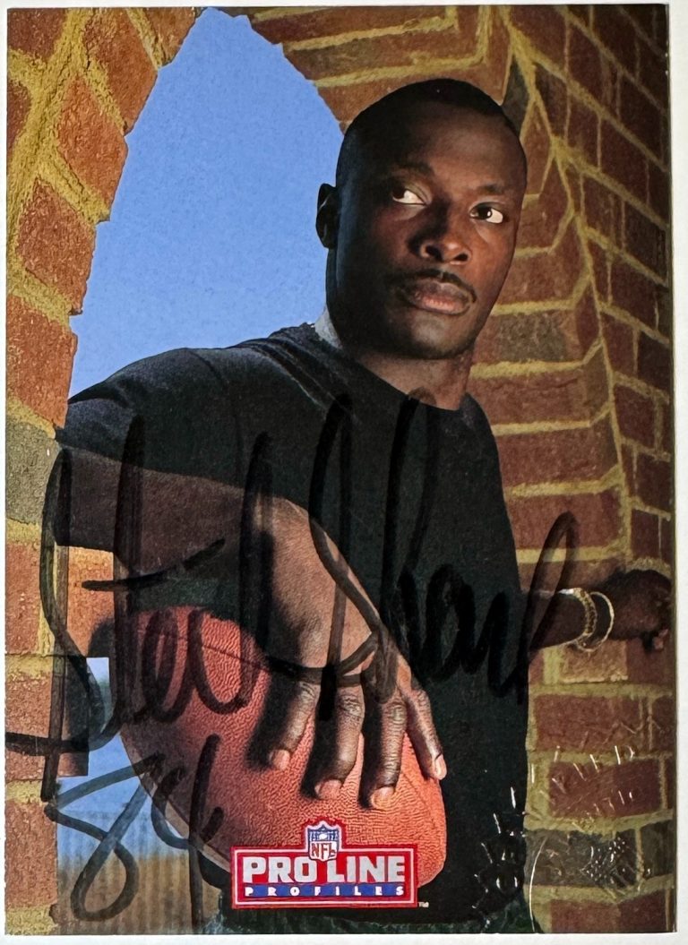 Sterling Sharpe signed 1992 Pro Line Profiles Certified On Card Auto #9- Packers