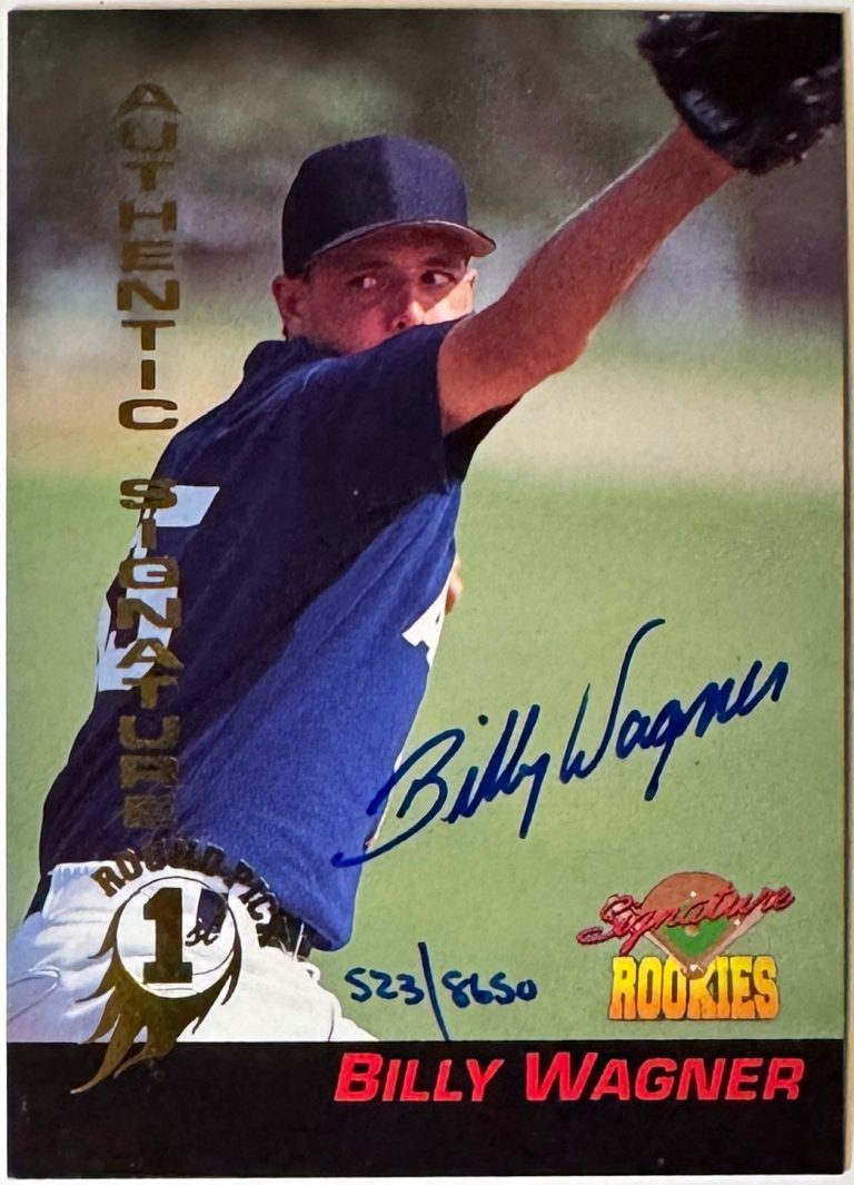 Billy Wagner signed 1994 Signature Rookies Rookie On Card Auto #49 /8650