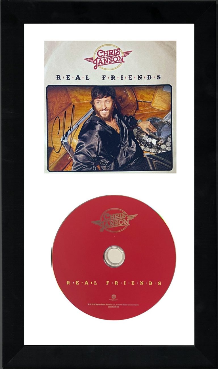 Chris Janson signed 2019 Real Friends Album CD w/ Cover Framed - JSA #SS17752