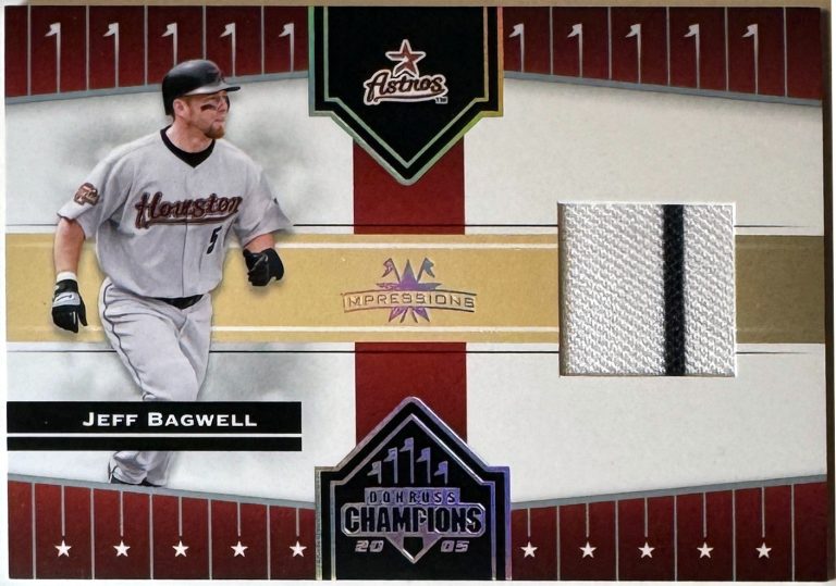 Jeff Bagwell 2005 Donruss Champions Jersey Relic Card #105 (Houston Astros)
