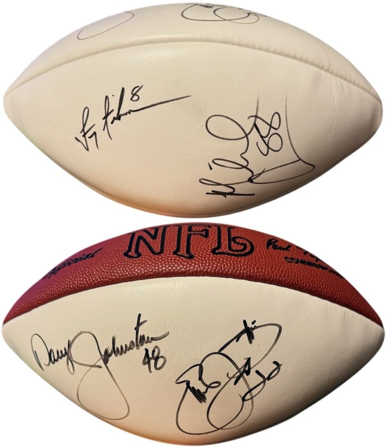 Dallas Cowboys HOF Greats signed Wilson WP Football- Beckett -Aikman/Smith/Irvin