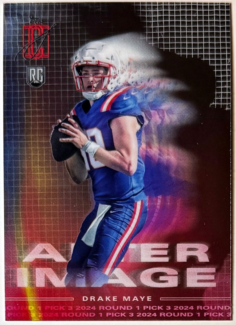 Drake Maye 2024 Topps Signature Class Alter Image Rookie Card RC #AI- 8 Patriots