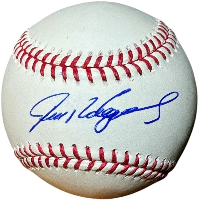 Ivan Rodriguez signed Official Rawlings Major League Baseball-COA Rangers/Tigers