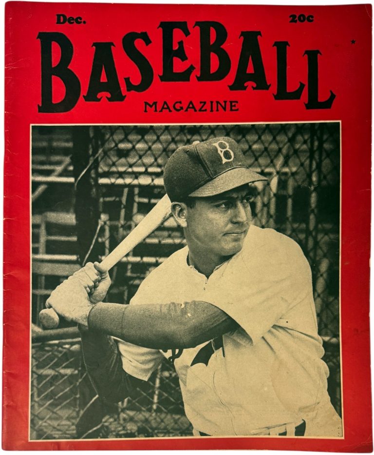 1941 Baseball Magazine December  Brooklyn Dodgers Bill Herman /Rizzuto/Williams