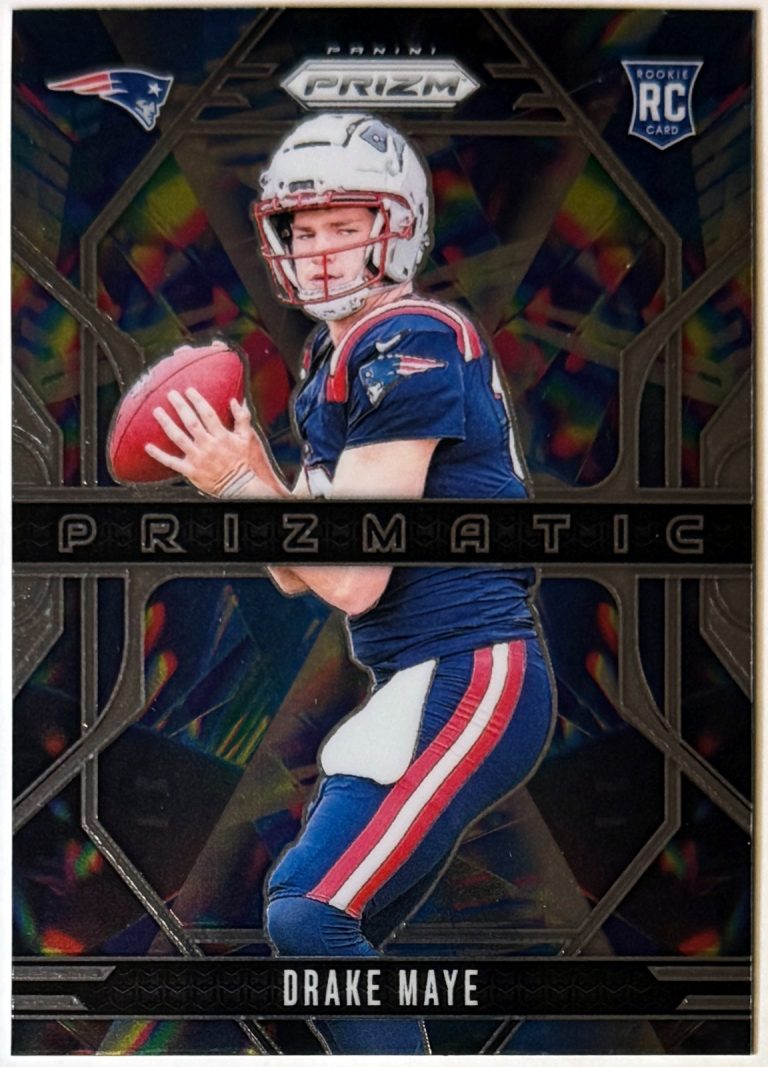 Drake Maye 2024 Panini Prizm Prizmatic Silver Rookie Card #2 (Patriots)
