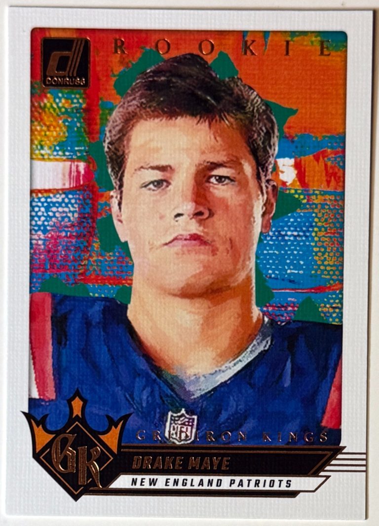 Drake Maye 2024 Panini Donruss Rookie Gridiron Kings Card (RC) #3 (Patriots)