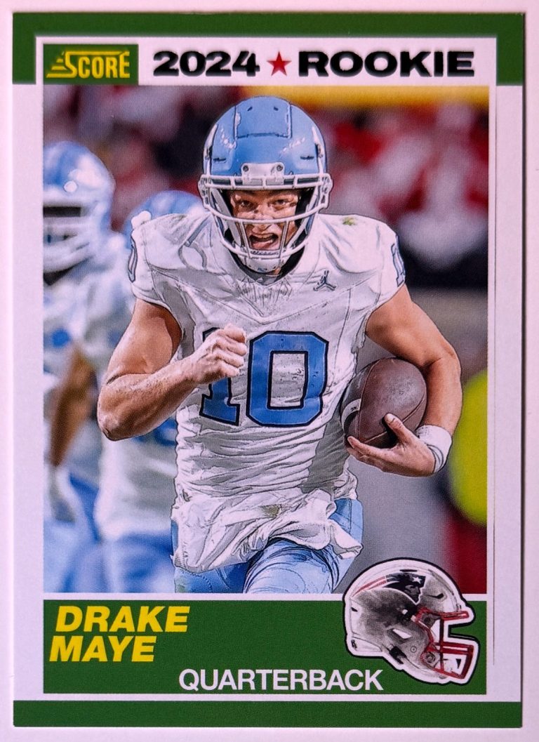 Drake Maye 2024 Score 35th Anniversary Rookie Card (RC) #3 Patriots/UNC Tarheels