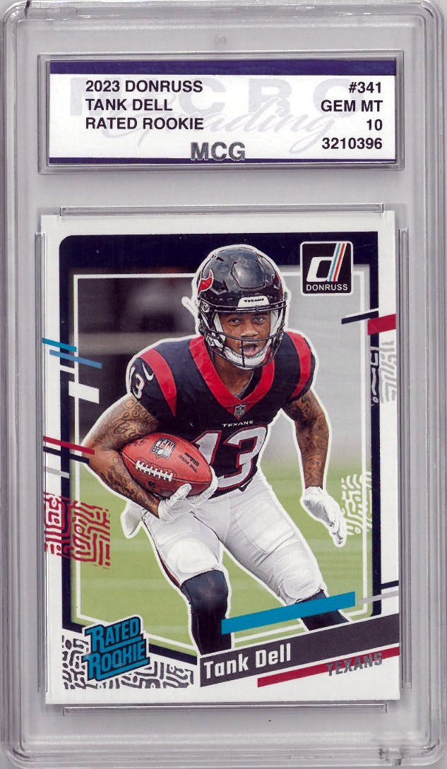 Tank Dell 2023 Donruss Rated Rookie Card (RC) #341- MCG Graded 10 Gem Mint