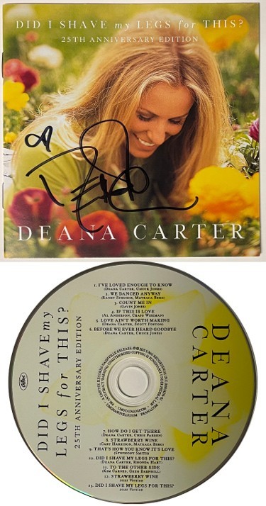 Deana Carter signed 2021 Did I Shave My Legs for THIS? Album Cover Booklet w/ CD