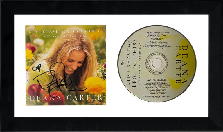 Deana Carter signed 2021 Did I Shave My Legs Album Cover Booklet/CD FRAMED - COA