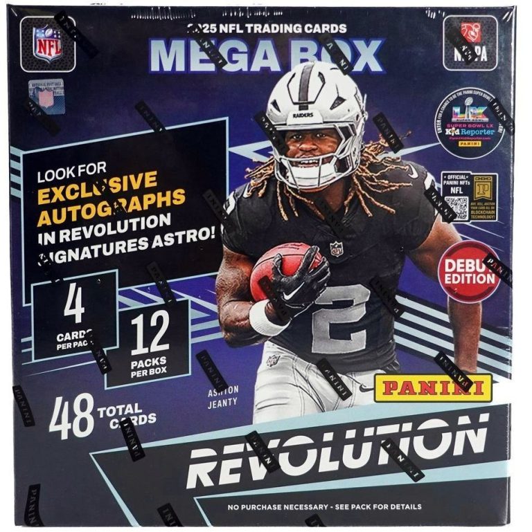 2025 Panini Revolution Football Mega Box Debut Edition- Factory Sealed- 12P/4CPP