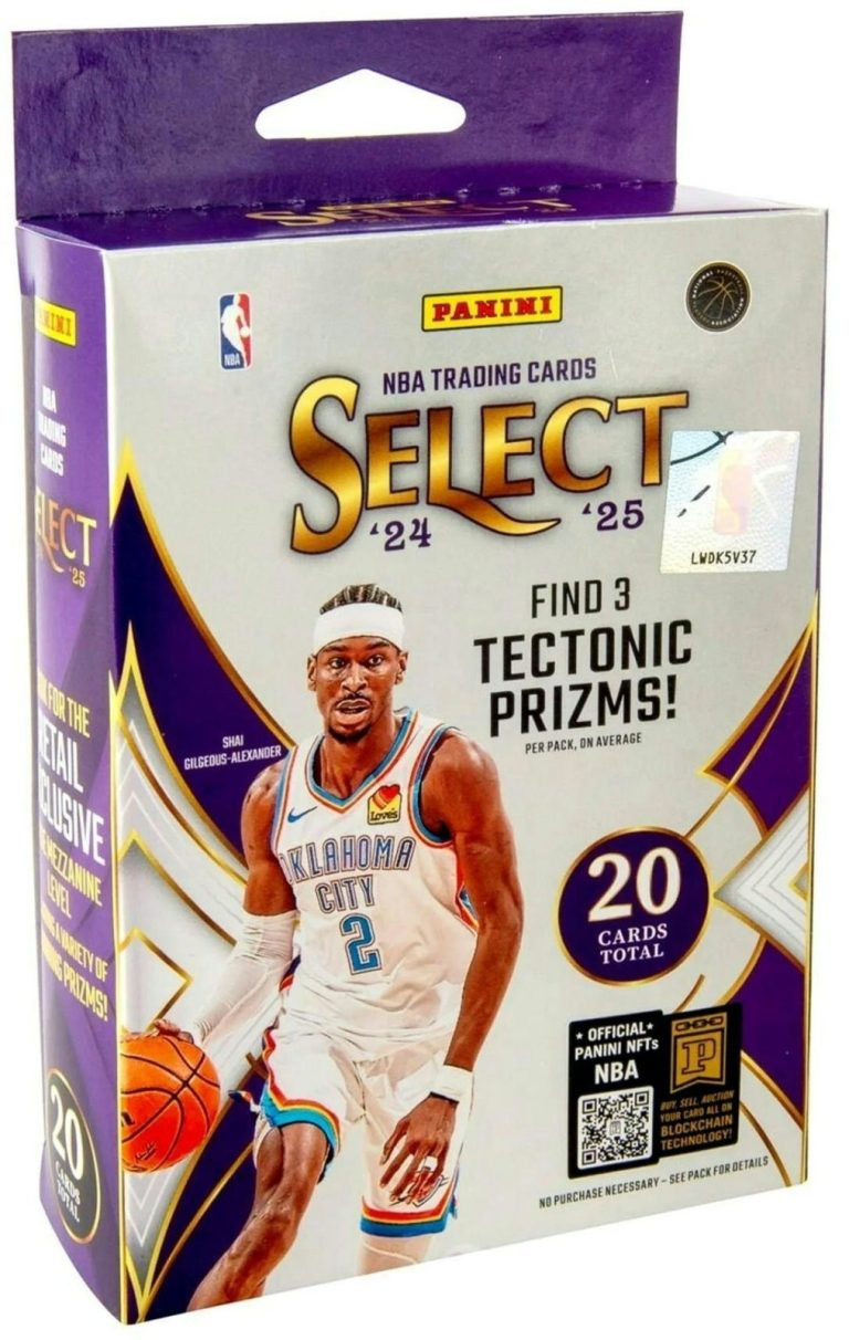 2024-25 Panini Select NBA Basketball Hanger Box – 20 Cards - New/Factory Sealed