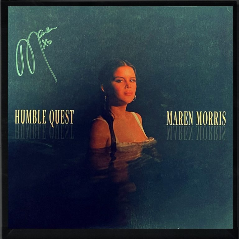 Maren Morris signed 2022 Humble Quest Album Cover/LP/Vinyl/Record Framing - JSA