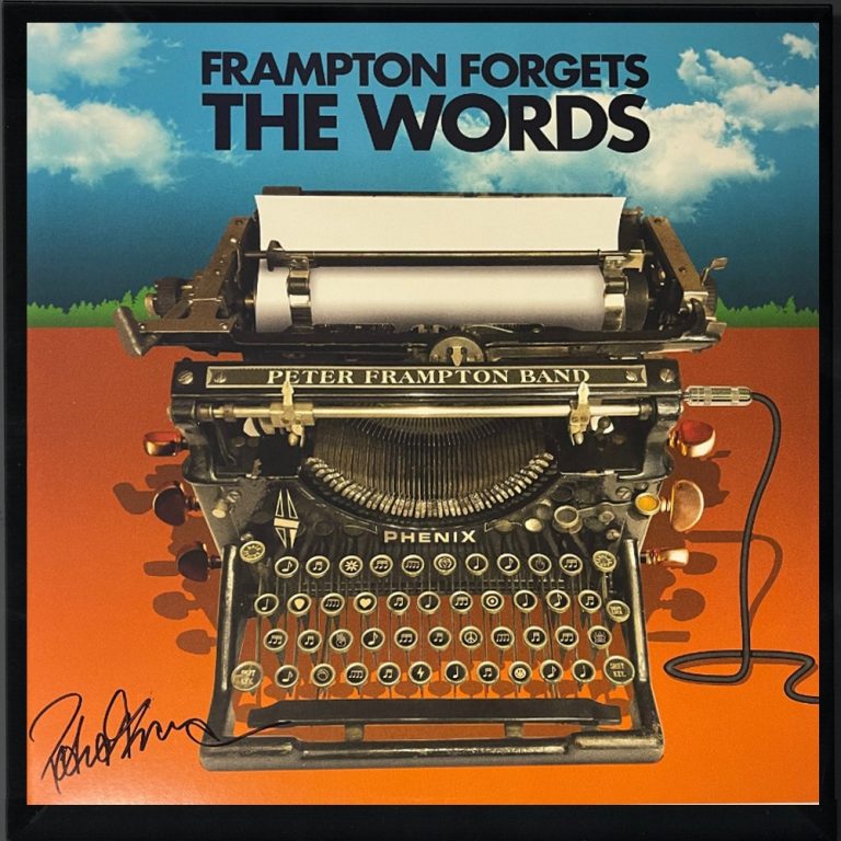 Peter Frampton signed 2021 Frampton Forgets The Words Album LP/Vinyl Framed -JSA