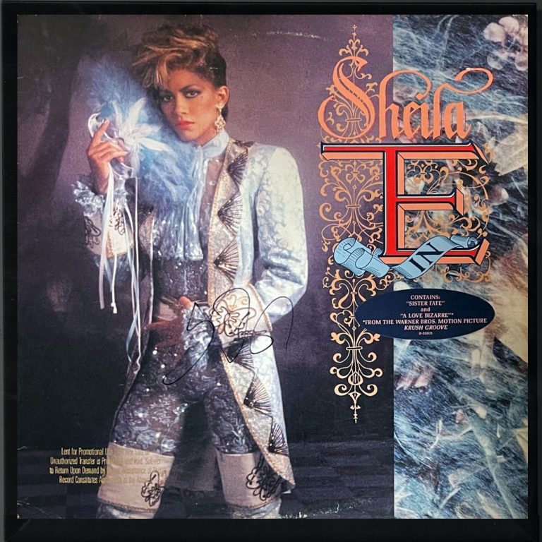 Sheila E signed 1985 Romance 1600 Promo Album Cover/LP/Vinyl Record Framed - JSA