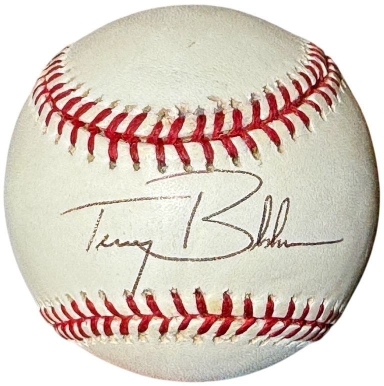 Terry Bradshaw signed Rawlings Official National League Baseball- COA/Norfolk St