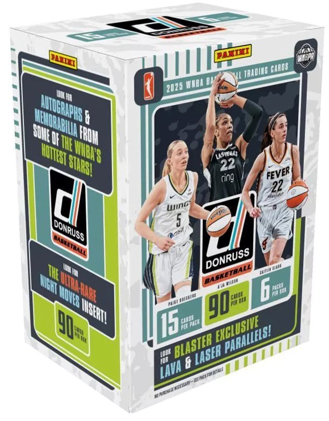 2025 Panini Donruss WNBA Basketball Blaster Box- 6PK/15CPP- New/Factory Sealed
