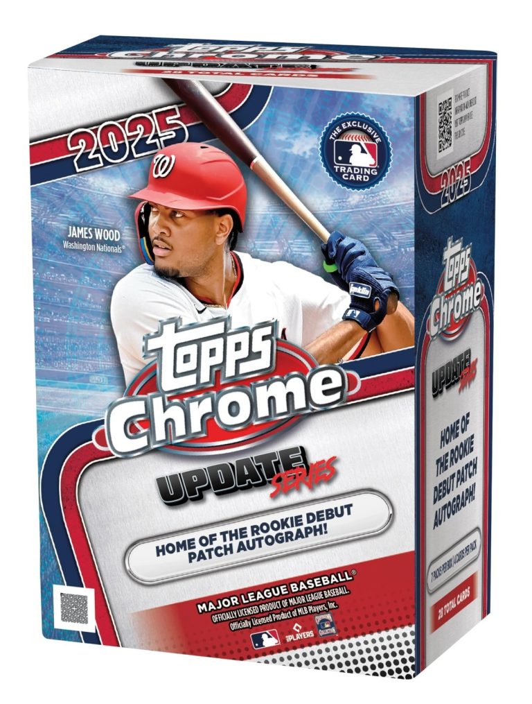 2025 Topps Chrome Update Series MLB Baseball Blaster Box - 7PK/4CPP/28CPB - New