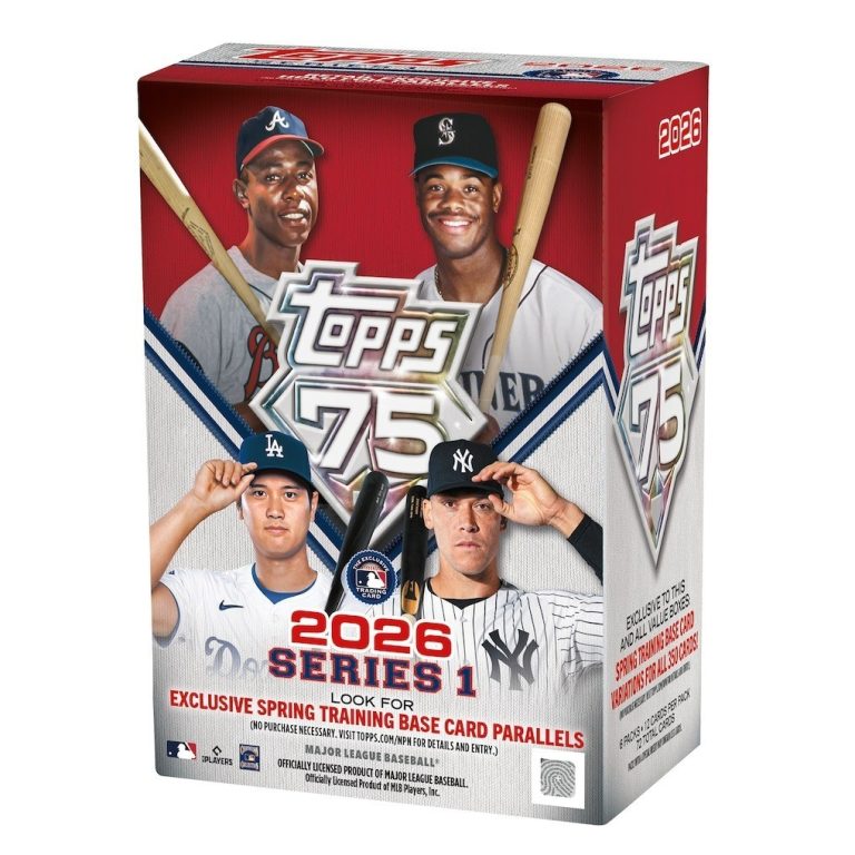 2026 Topps Series 1 MLB Baseball Blaster Box- 6PK/12CPP/72CPB-New/Factory Sealed