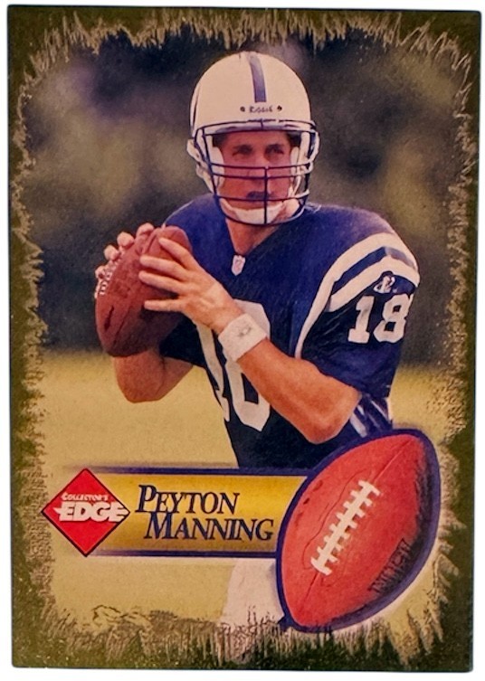 Peyton Manning 1998 Collector’s Edge Gold Foil Rookie (RC) Card- (Colts/HOF/MVP)