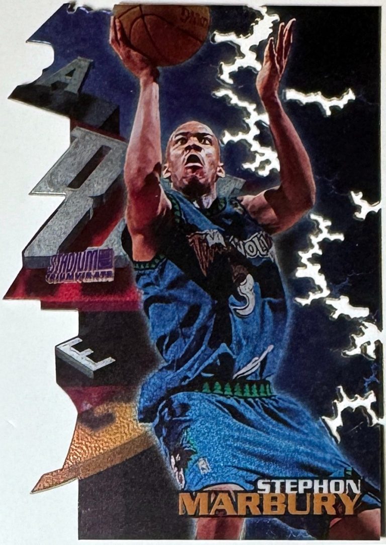 Stephon Marbury 1997-98 Stadium Club Triumvirate Card #T13C -  (Timberwolves)