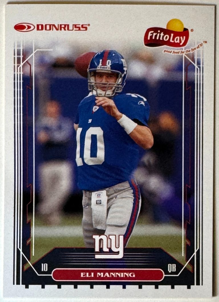 Eli Manning 2006 Donruss Frito Lay Card #9 (New York Giants)