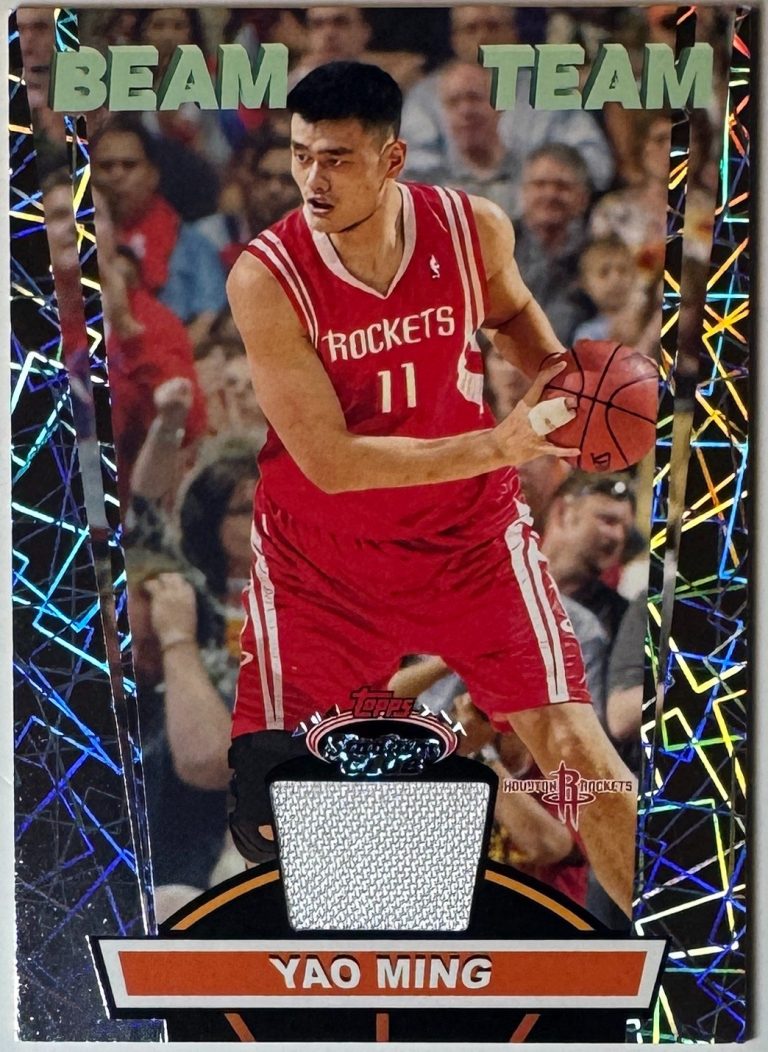 Yao Ming 2007-08 Topps Stadium Club Beam Team Jersey Relic Card  #BTR-YM Rockets