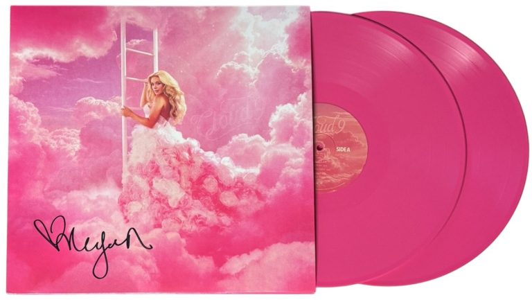 Megan Moroney signed 2026 Cloud 9 Album Cover Double Pink LP/Vinyl/Record - COA